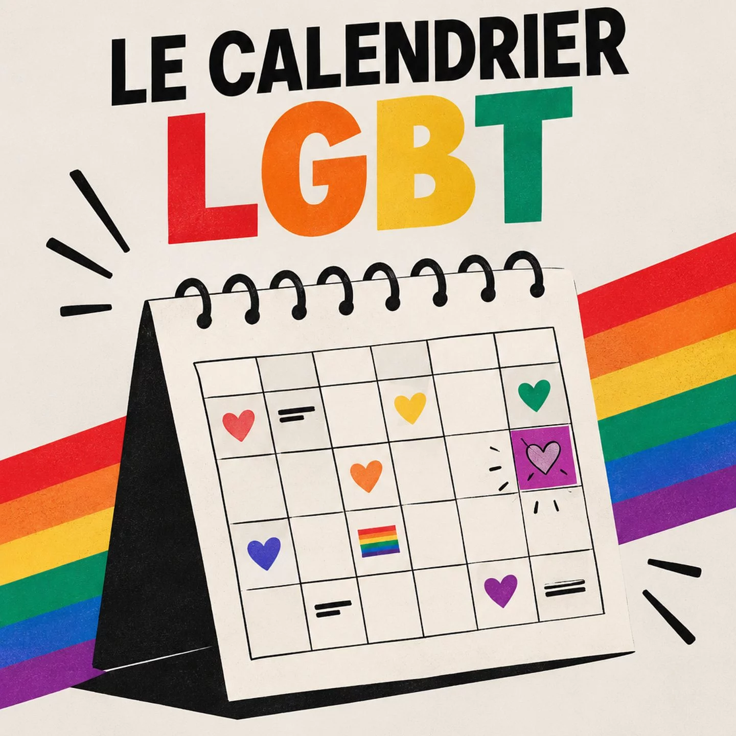 Le calendrier des journées LGBT+ jour par jour
