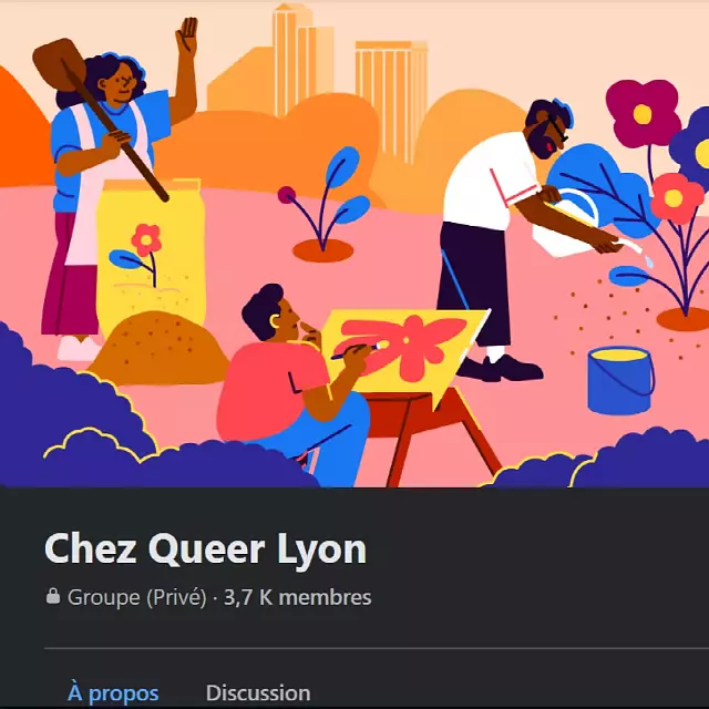 aperçu du groupe facebook chez queer lyon