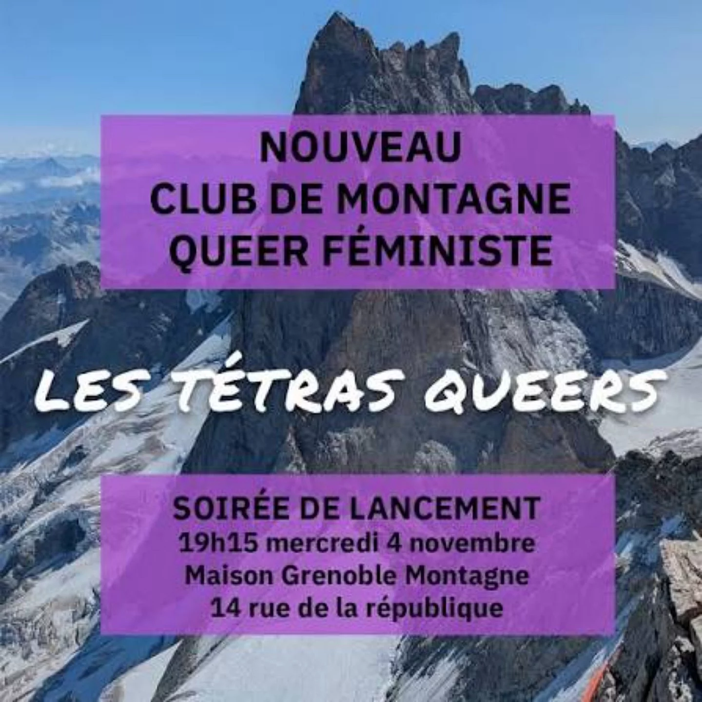 Les Tétras Queers : Un club de montagne queer et féministe se lance à Grenoble