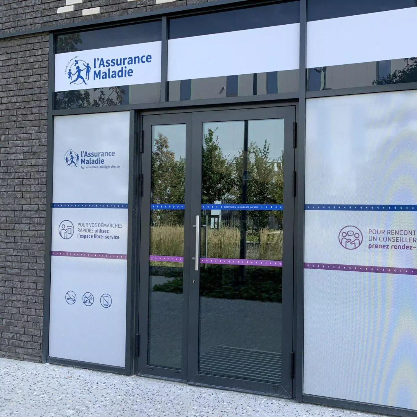 façade de l'assurance maladie lyonnaise