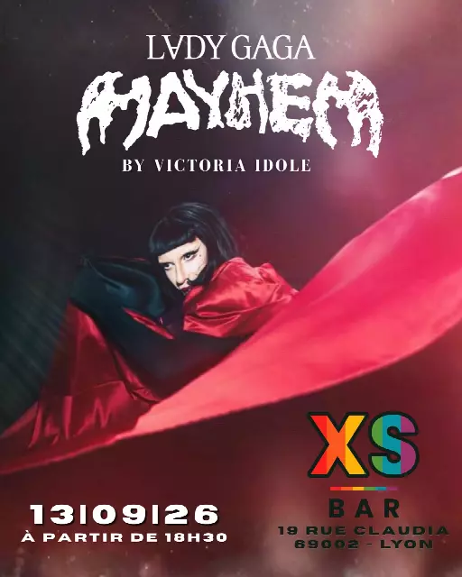 Affiche de GAGA de Victoria IDOLE au XS BAR