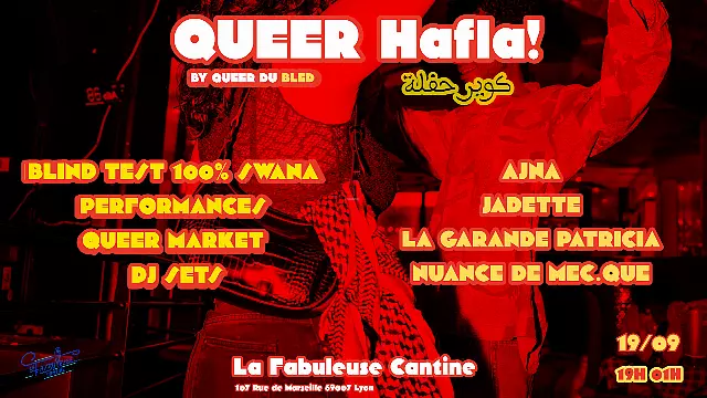 Affiche de Queer HAFLA ! a la Fabuleuse Cantine - Lyon