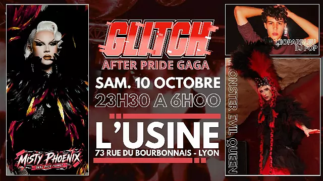 Affiche de Glitch : After pride lady GAGA au Le Sound Club