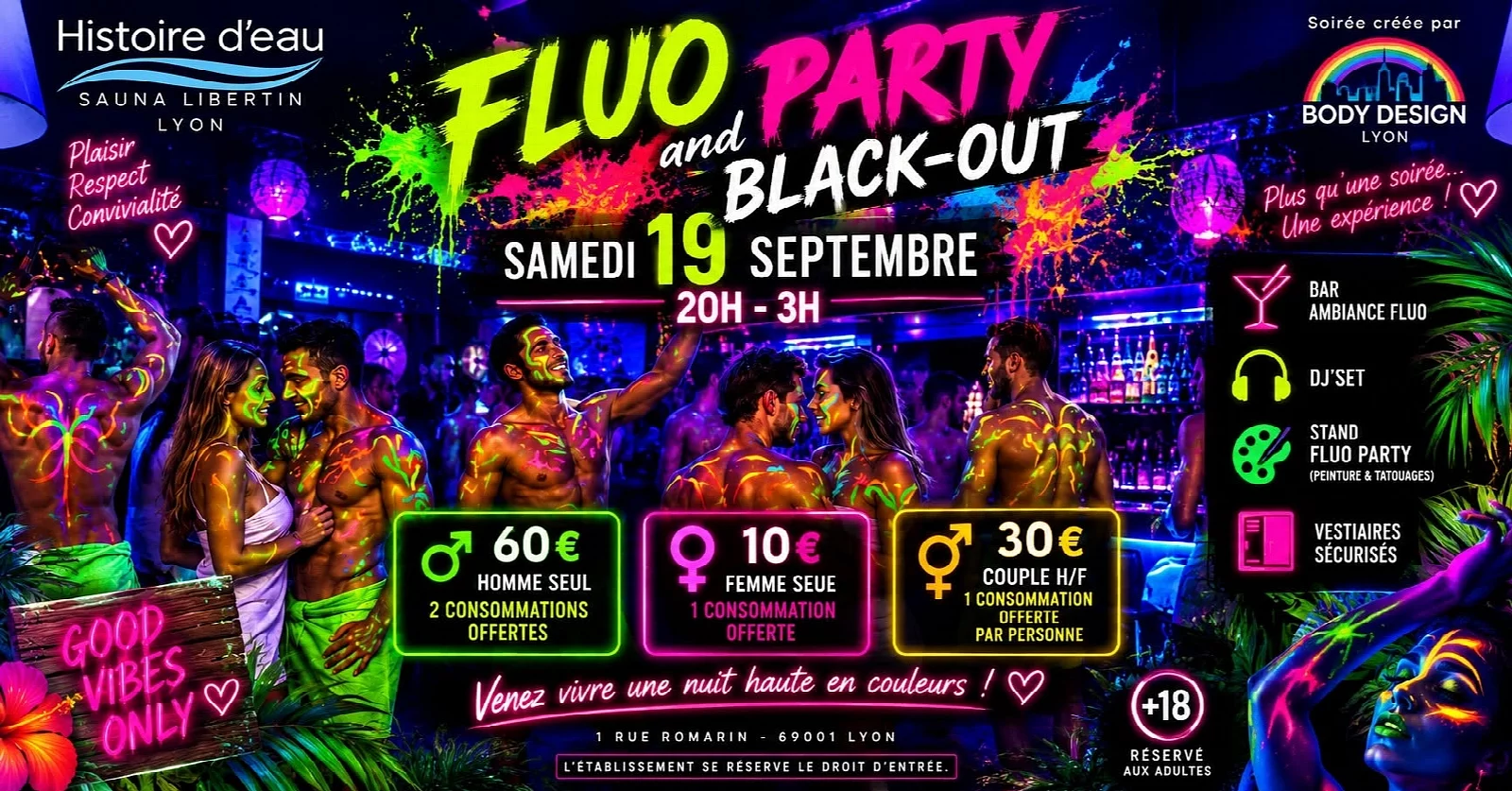 Affiche de FLUO PARTY & BLACK-OUT