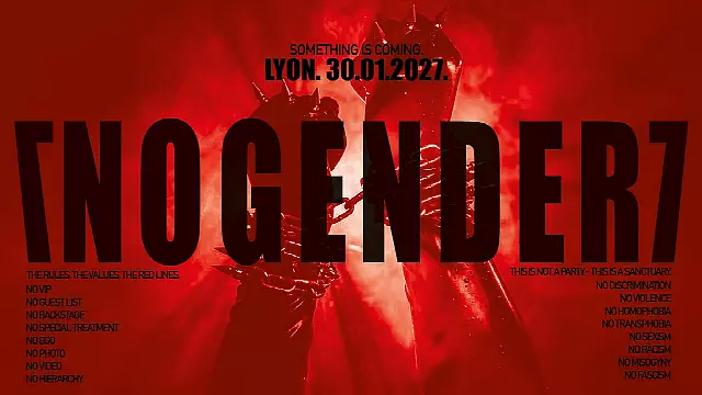 Affiche de Nogender Oversize 10 Years Outside Binary ^ Lyon