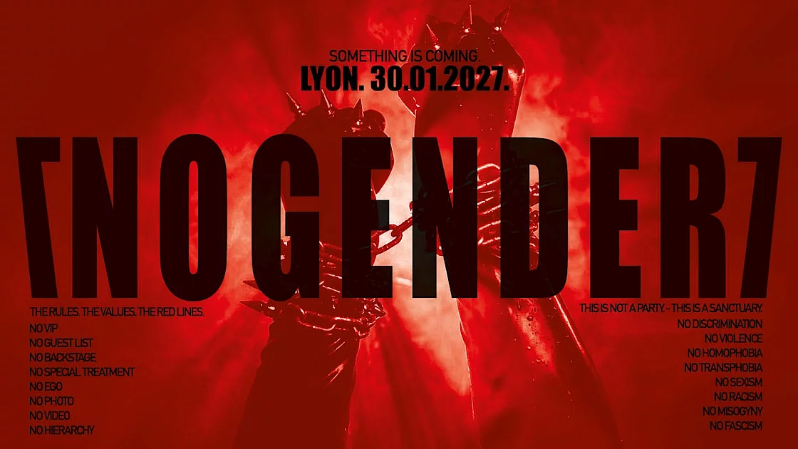 Affiche de Nogender Oversize 10 Years Outside Binary ^ Lyon