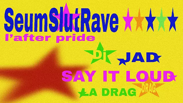 Affiche de SEUMSLUTRAVE: L’after Pride au Obe.